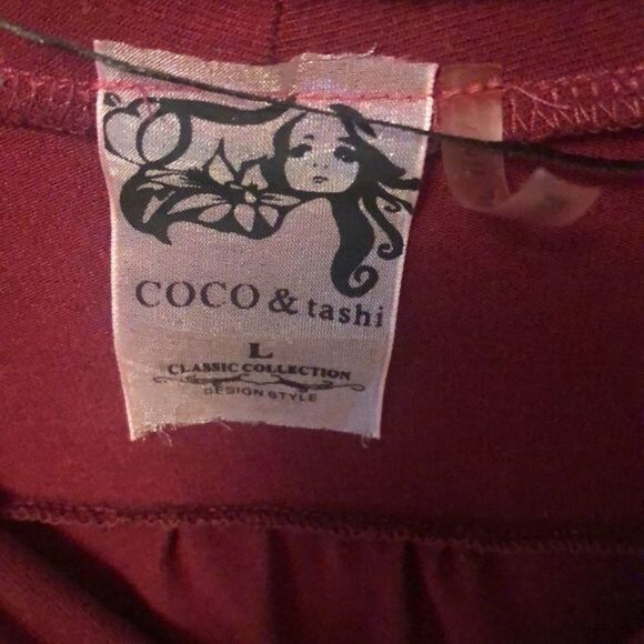 🔥3-$10🔥 Burgundy  long sleeve top - Picture 2 of 8